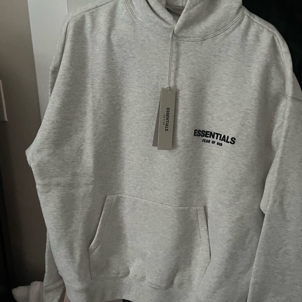 Essentials Fear of God Gray Hoodie - Picture 2 of 3